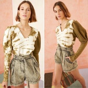 Ulla Johnson Jude Pullover Tie Dye Sweatshirt Top Size P 0
